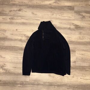 Men's Navy Blue Nautica Waffle Knit Quarter Zip